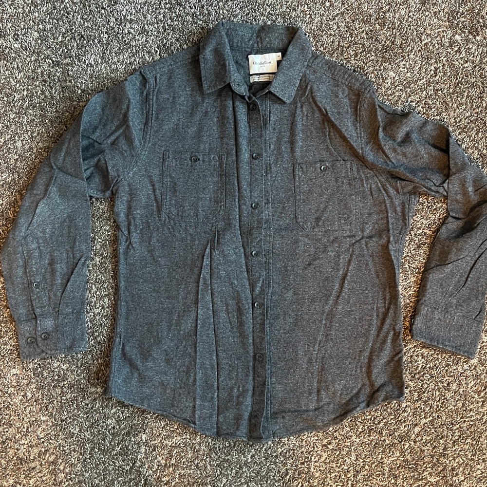 Goodfellow & Co Men’s Charcoal Flannel Shirt
